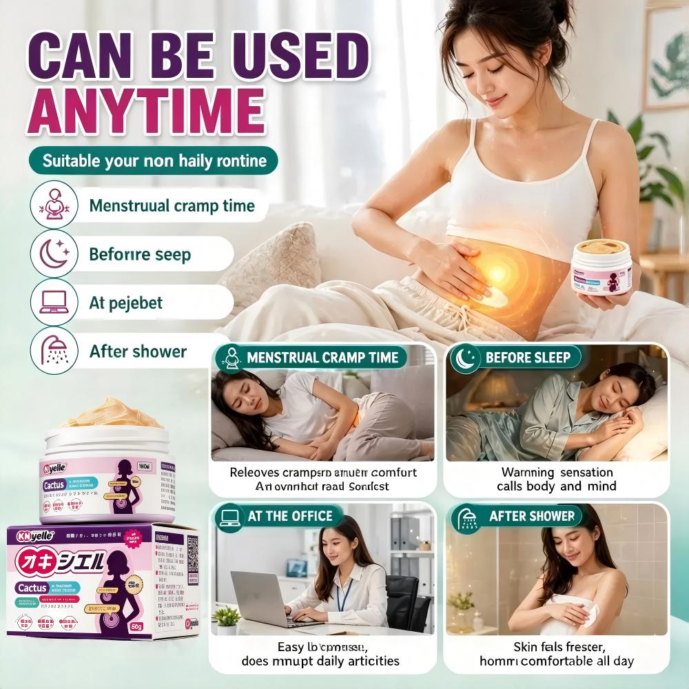 Menstrual Cramp Relief Warm Massage Gel – Fast Relief for Period Pain & Abdominal Comfort